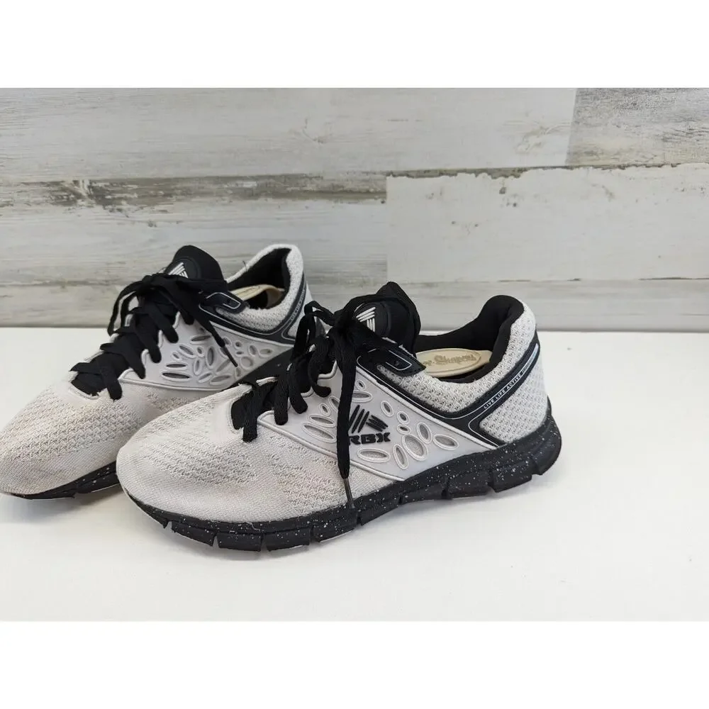 Reebok White Black Splatter Low Top Running Shoes EF6402 AJAX2-k Men's‎ Size 8.5 - Picture 3 of 14